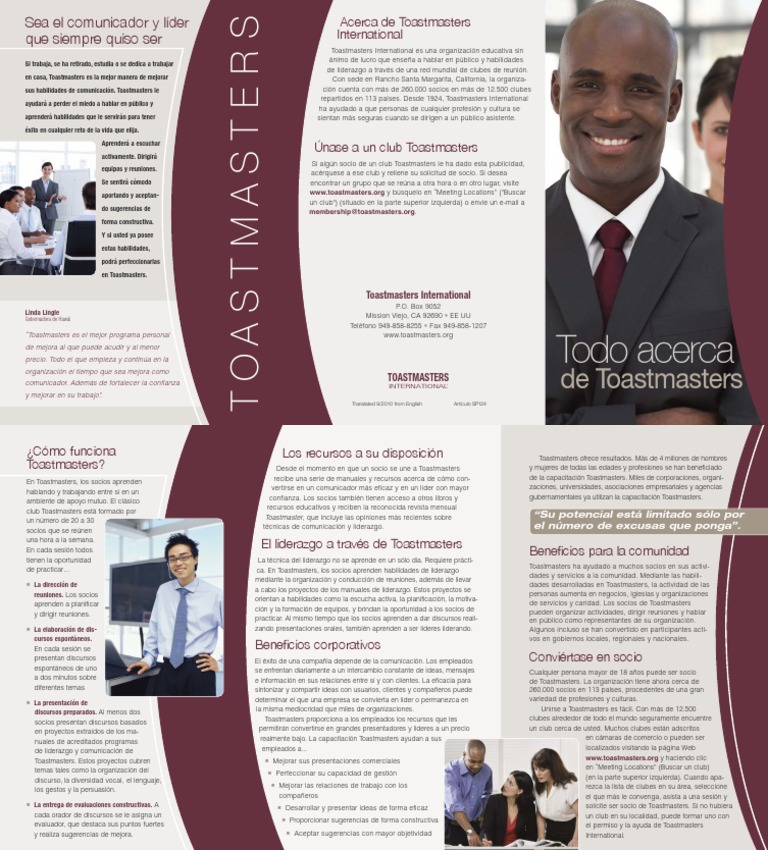 Que Es Toastmasters | PDF | Liderazgo | Planificación