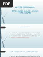 GESTION TECNOLOGICA DIAPOSITIVAS BETSY