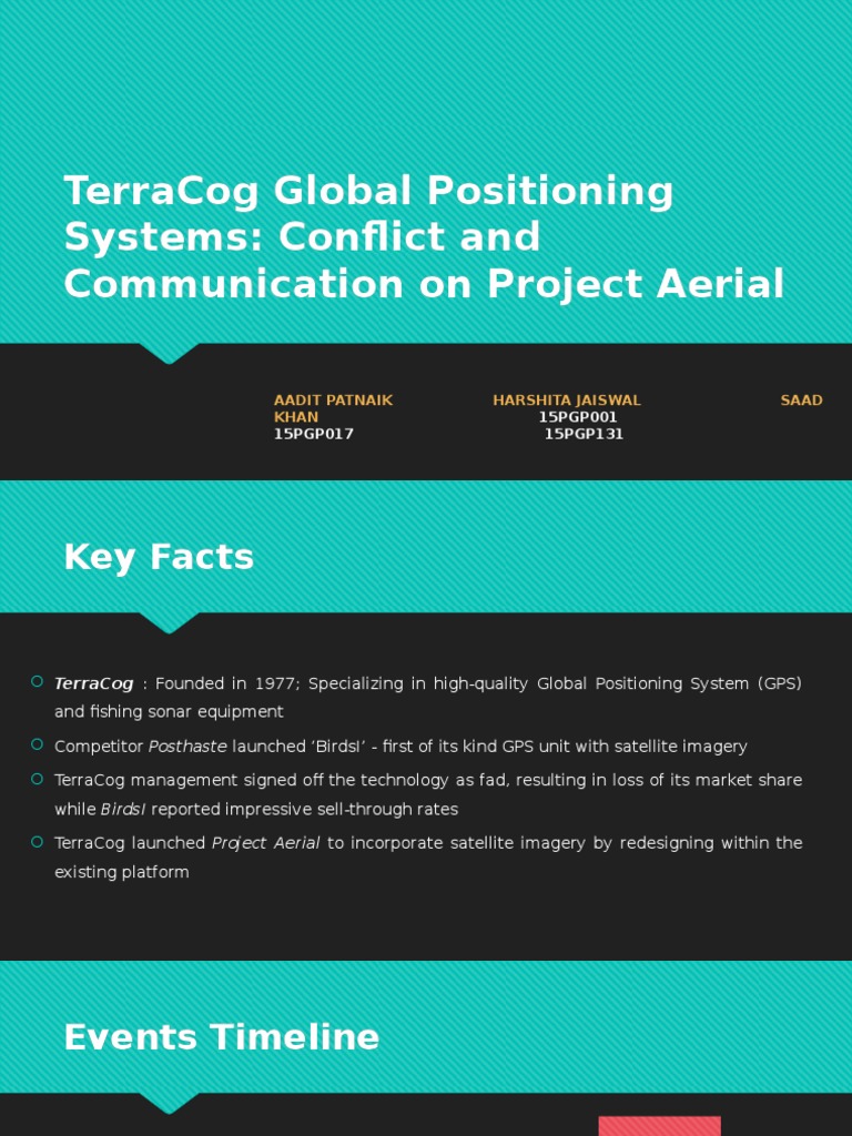 Terracog Global Positioning Systems Conflict and Communication On