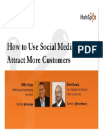 HubSpot Using Social Media To Attract Customers PDF