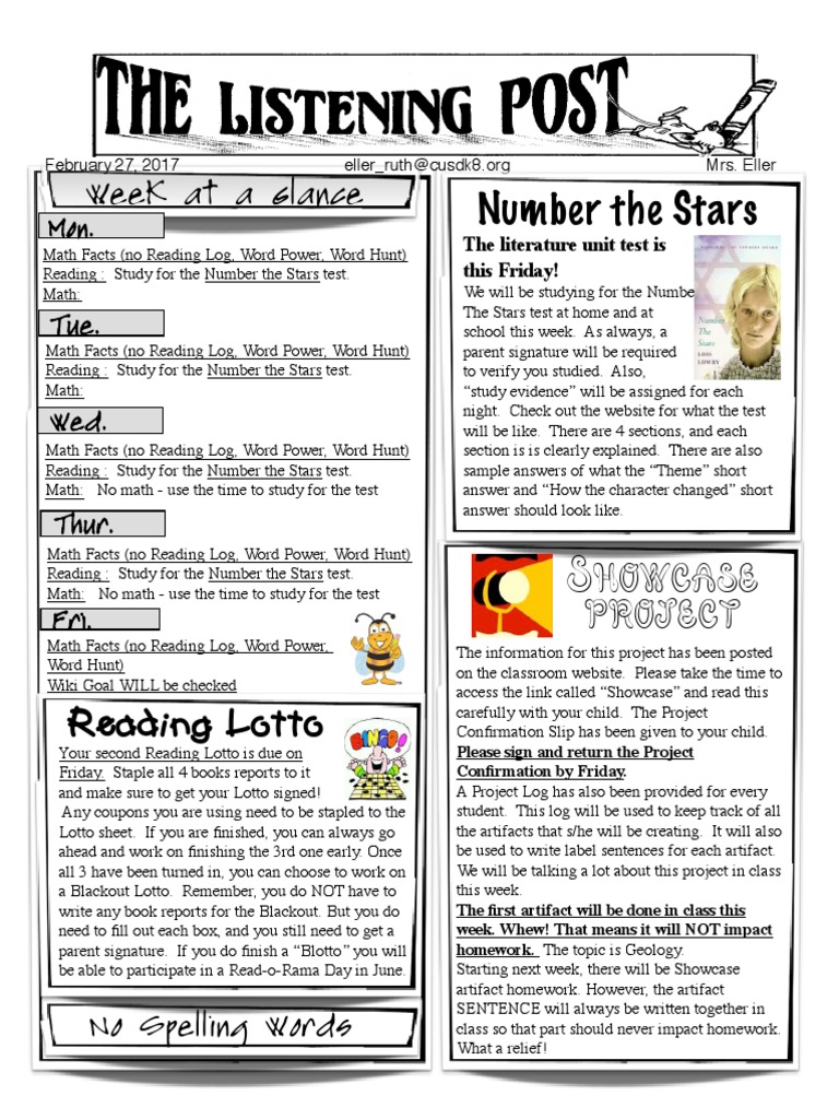 Showcase Project: Number The Stars | Download Free PDF | Learning ...