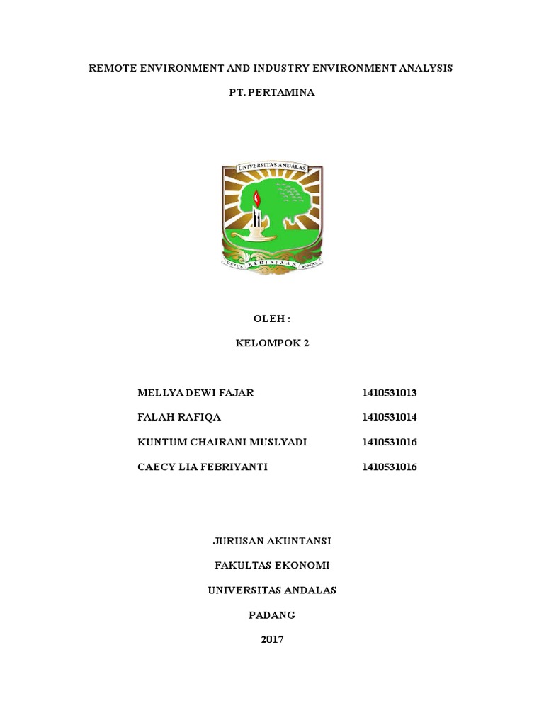 Remote Environment and Industry Environment Analysis | PDF