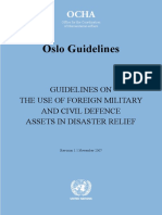 UN OCHA - Oslo Guidelines - The Use of Foreign Military and Civil Defence Assets in Disaster Relief - Nov 2007