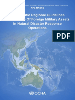UN OCHA - Asia-Pacific Regional Guidelines For The Use of Foreign Military Assets in Natural Disaster Response Operations - Feb 2014