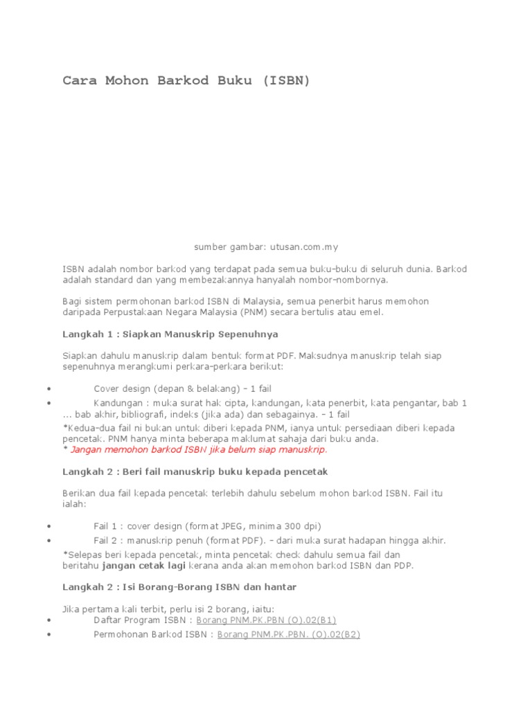 Contoh Muka Surat Hak Cipta