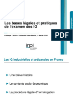 2016 02 03 Colloque IGPIA Antoine Ginestet INPI Indications Geographiques