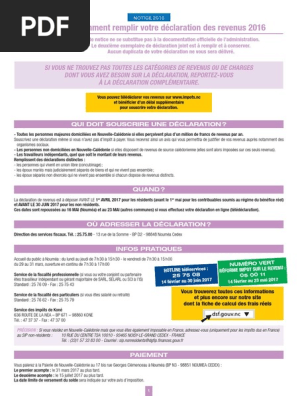 Notice Impot Sur Le Revenu 2016 Impot Sur Le Revenu Retraite