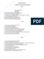 Question Bank BC 204 (B) Entrepreneurship Development Unit-1