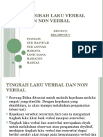 Tingkah Laku Verbal Dan Non Verbal