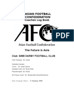 Asian Football Confederation: Coaches Log Book