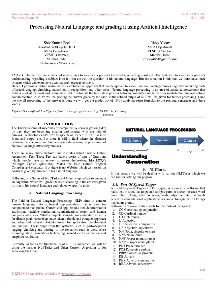 AI-Based Grading of Natural Language Responses | PDF