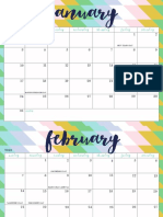 OhSoLovelyBlog 2016 Calendar Stripe