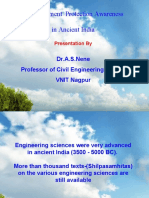 Environnement Protection Awareness in Ancient India: Dr.A.S.Nene Professor of Civil Engineering, (Retd.) VNIT Nagpur