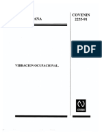 Norma COVENIN 2255-91 Vibracion Ocupacional PDF