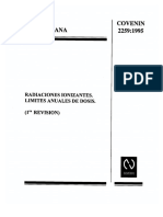 Norma COVENIN 2259-95 Radiaciones Ionizantes. Limites Anuales de Dosis.pdf