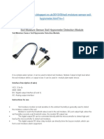 Soil Moisture Sensor Soil Hygrometer Detection Module