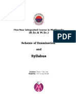 Syllabus of M.sc. Multimedia