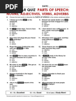 Atg Quiz Partsofspeech PDF