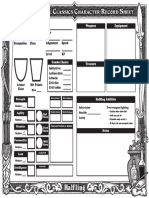 Halfling Character Sheet