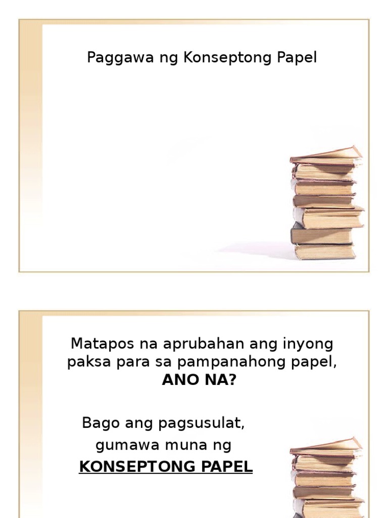 Konseptong Papel Sa Filipino | PDF