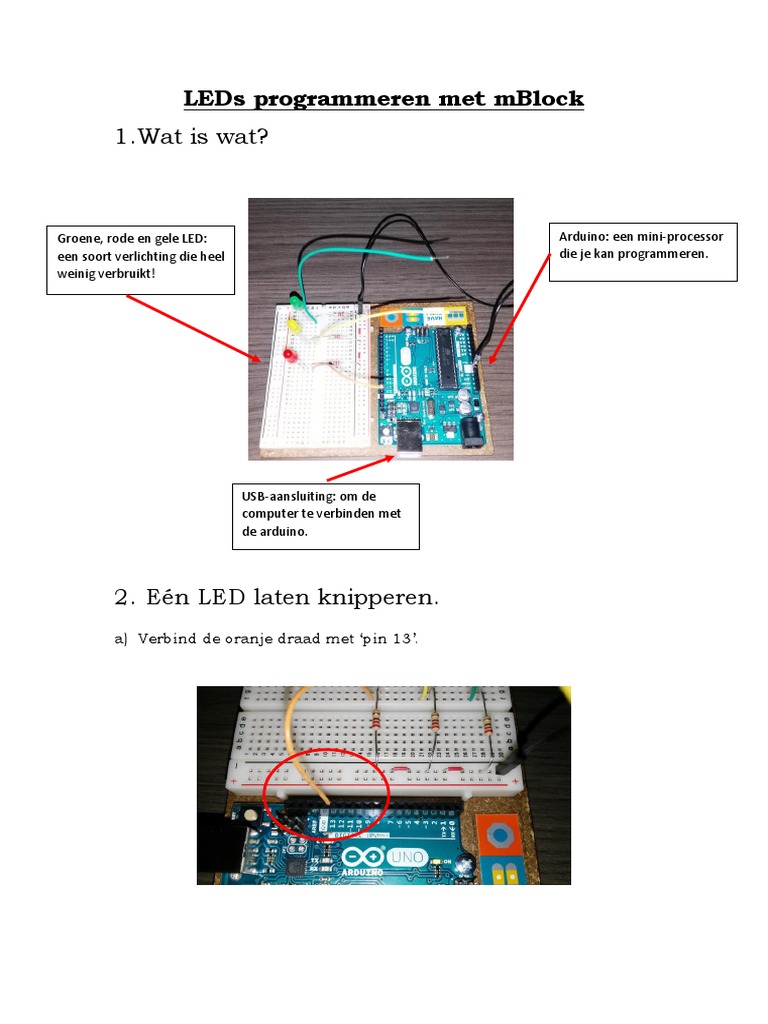 Workshop Leds Programmeren Met Mblock | PDF