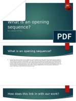 What is an Opening Sequence?