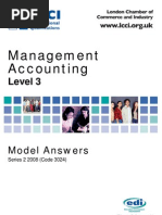 Management Accounting Level 3/Series 2 2008 (Code 3024)