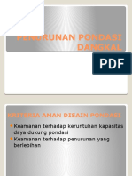 Penurunan Pondasi Dangkal