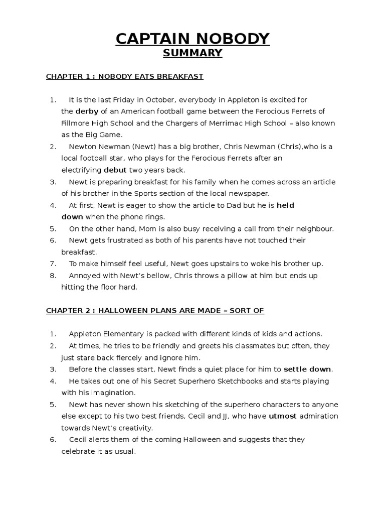 Captain nobody characteristics and evidence image