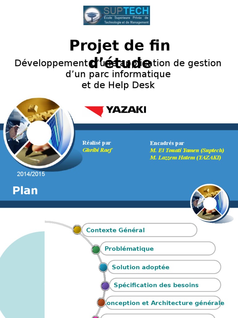 Presentation Pfe Gestion Parc Informatique Et Help Desk 150615123549