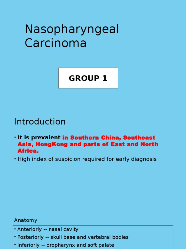 Nasopharyngeal Carcinoma Overview | PDF | Epithelium | Carcinoma