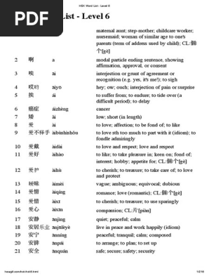 POINTLESS JOURNEY TOY RING “Ｐ” BLACK HSK Level 6 Vocabulary List | PDF