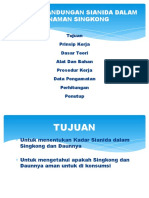 Analisis Kandungan Sianida dalam Tanaman Singkong