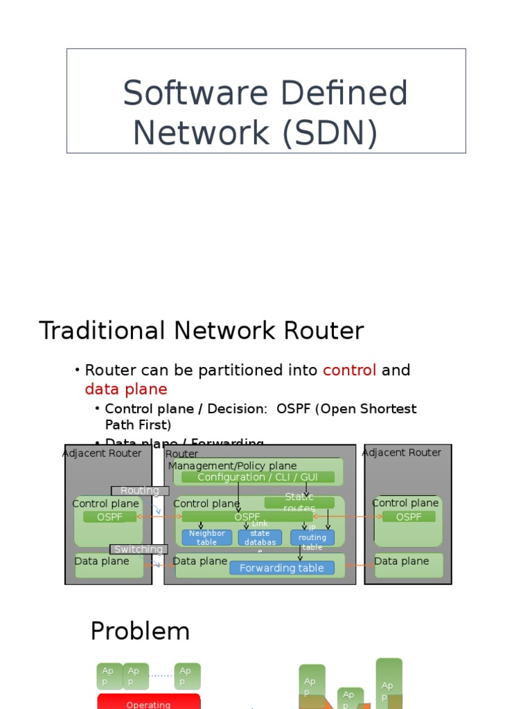 Understanding Software Defined Networking | PDF | Computer Network ...