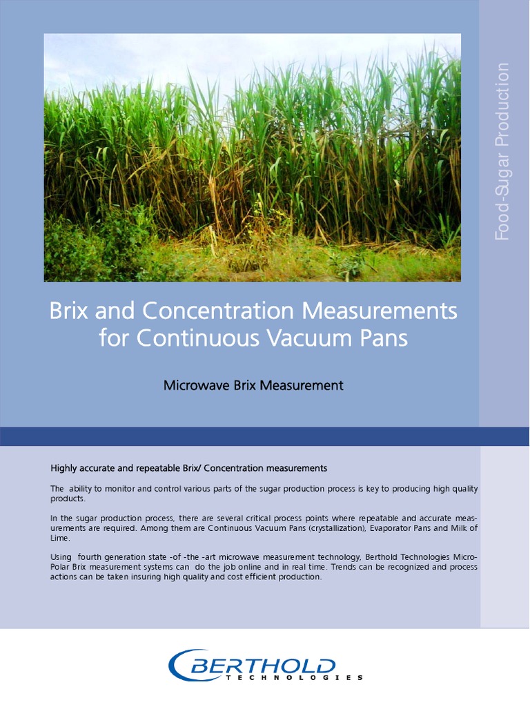 Sugar Production Measurement Tech | PDF | Microwave | Sugar