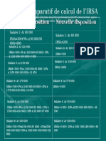 Comparatif Calcul IRSA