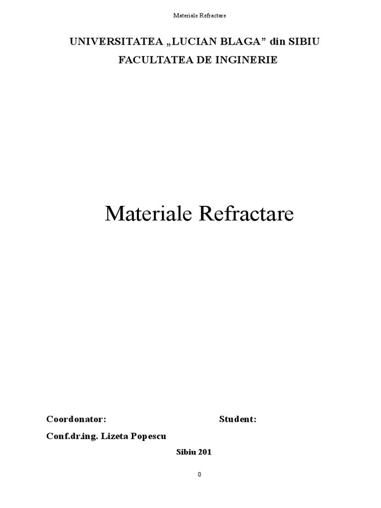 Materiale Refractare | PDF