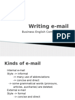 Writing e Mail