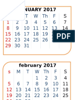 Calendar 2017