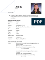 Resume sample