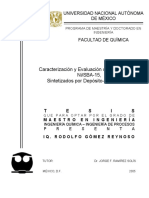 Caracterización y Evaluación de Catalizadores DPU