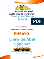 Resumen Libro de Abel Sanchez