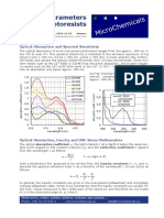 Photoresists Optical Parameters