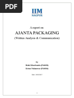 P16028 P16036 WAC Ajanta Packaging