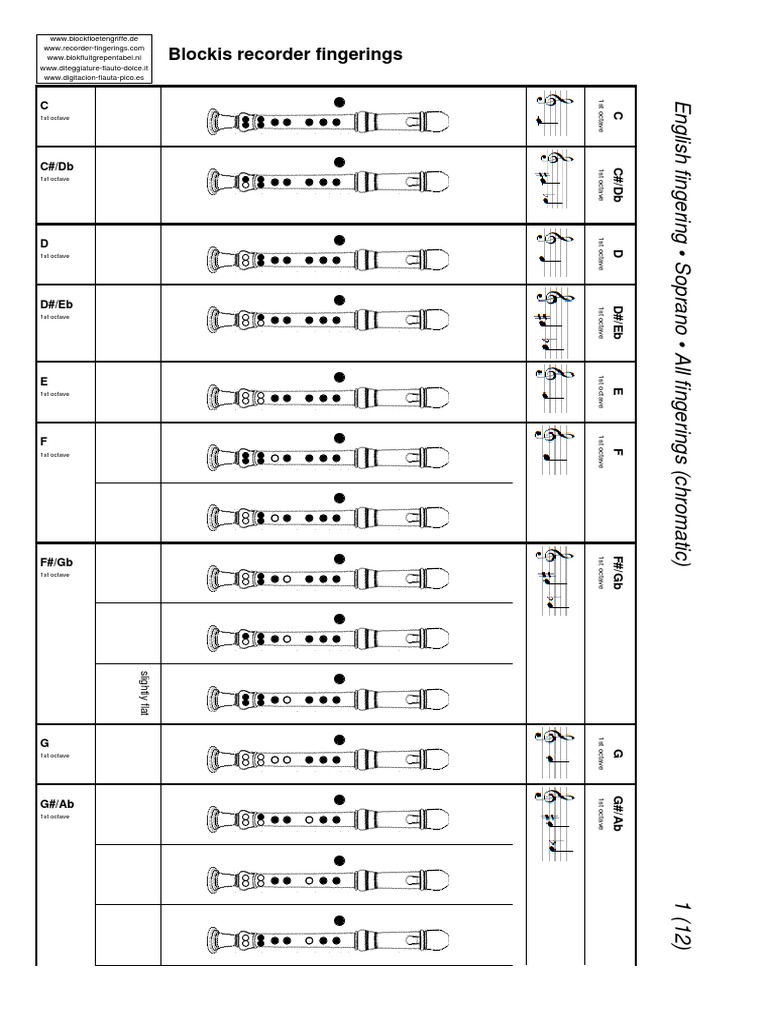Recorder Notes | Download Free PDF | Music Theory | Musical Instruments
