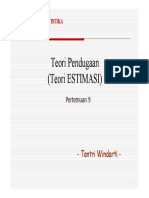 Teori Estimasi 9 PDF