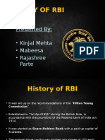 History of Rbi
