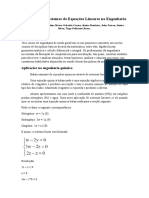 Aplicações de Sistemas de Equações Lineares Na Engenharia