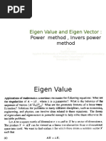 Eigen Value and Eigen Vector:: Power Method, Invers Power Method