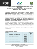 Aviso de Publicação Resultado Preliminar Imtrans 002 2017